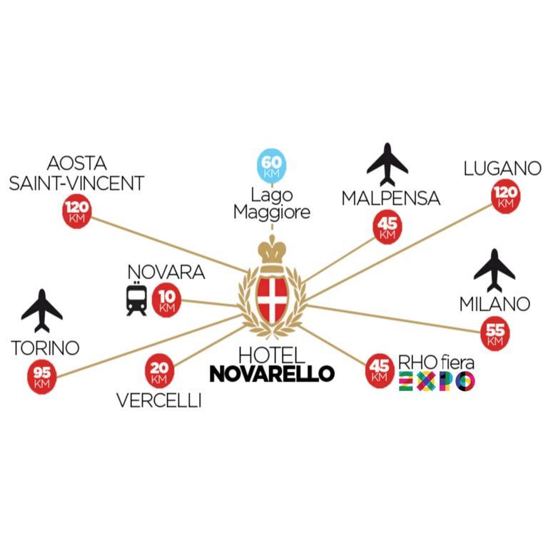 Hotel Novarello Granozzo con Monticello Eksteriør billede